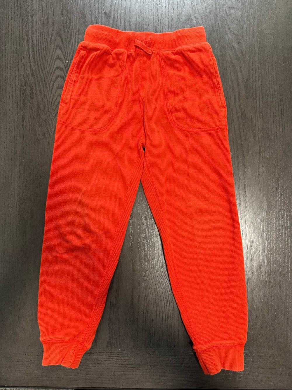 Hanna Andersson Unisex Thermal Red Cotton Pants Size 8